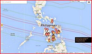 Google's crowdsourced crisis response map. Image via Mashable.