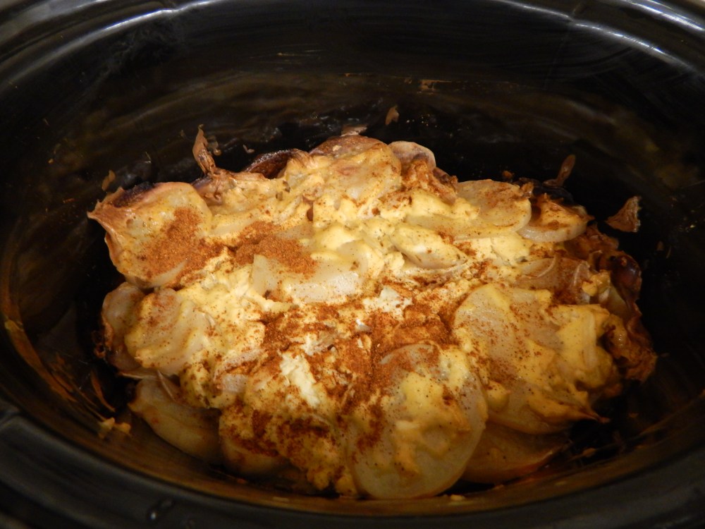 Cooked Rustic Potatoes au Gratin