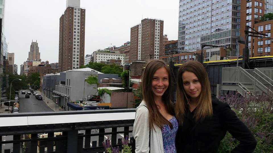 A friend and I up on the High Line last week!